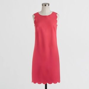 J. Crew Dresses - J. Crew scalloped pink dress 00 J. Crew Dresses - J. Crew scalloped pink dress 00